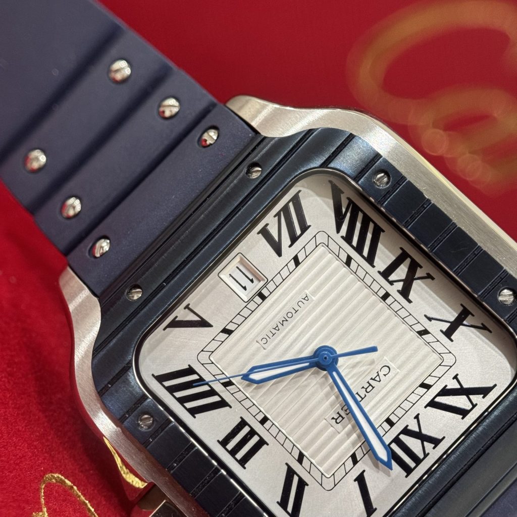 Cartier Santos Super Clone Swiss Machine  (41.9mm x 35.1mm)