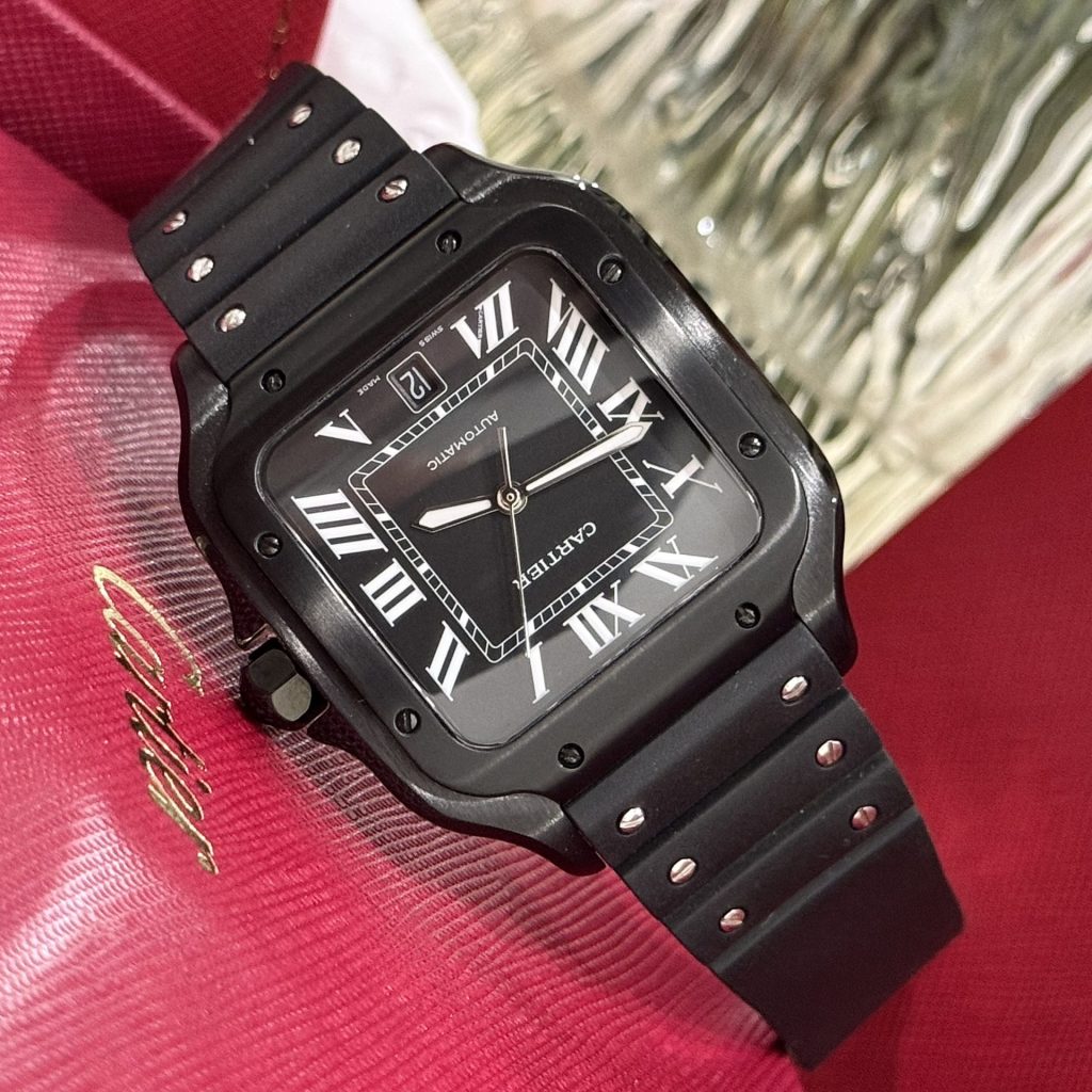 Cartier Santos Super Clone Swiss Machine  (41.9mm x 35.1mm)