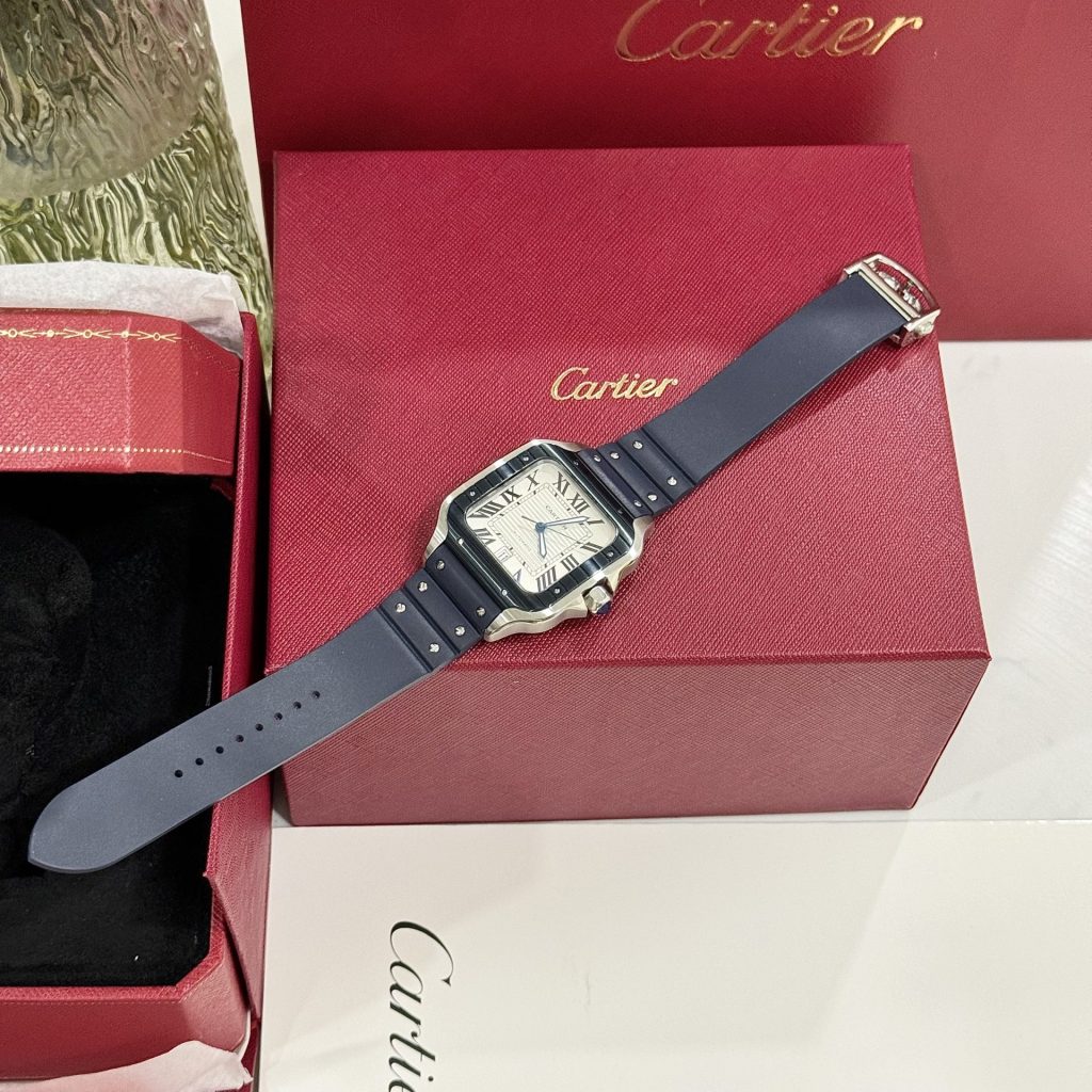 Cartier Santos Super Clone Swiss Machine  (41.9mm x 35.1mm)