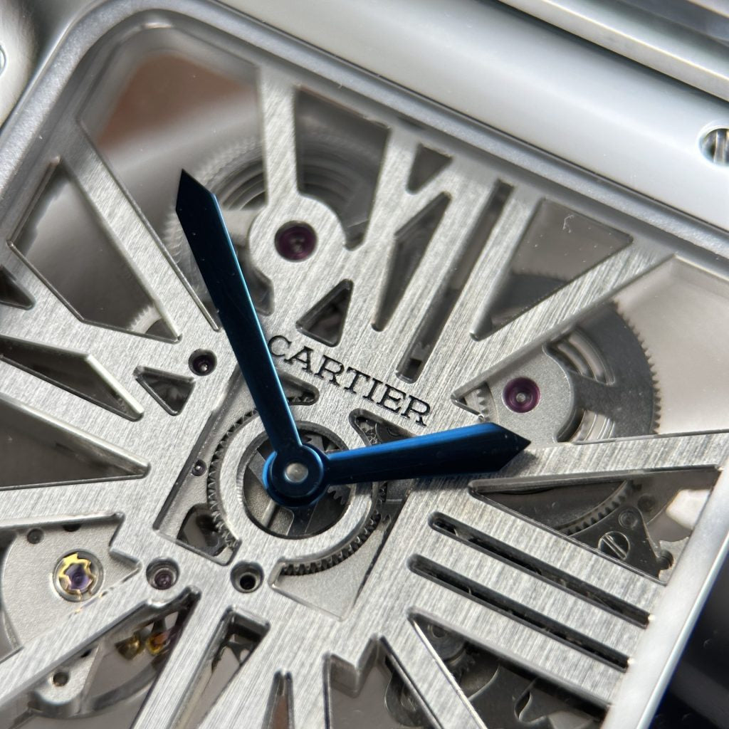 Cartier Santos Skeleton Super Clone Swiss Machine (41.9mm x35.1mm)