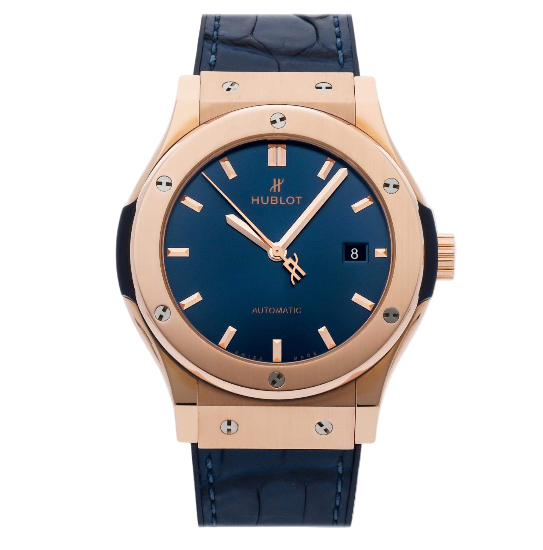 Hublot Classic Fusion Chronograph King Gold Blue Super Clone Swiss Machine