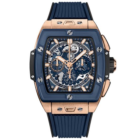 Hublot Spirit of Big Bang King Gold Blue Ceramic Super Clone Swiss Machine