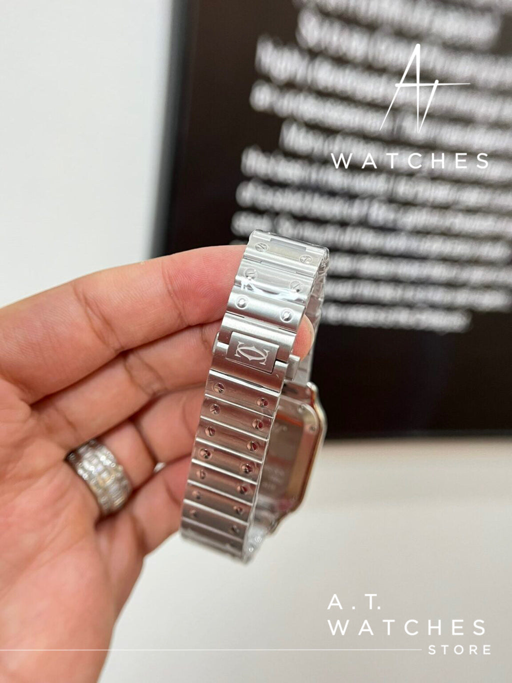 Cartier Santos de Super Clone Swiss Machine (41.9mm x 35.1mm)