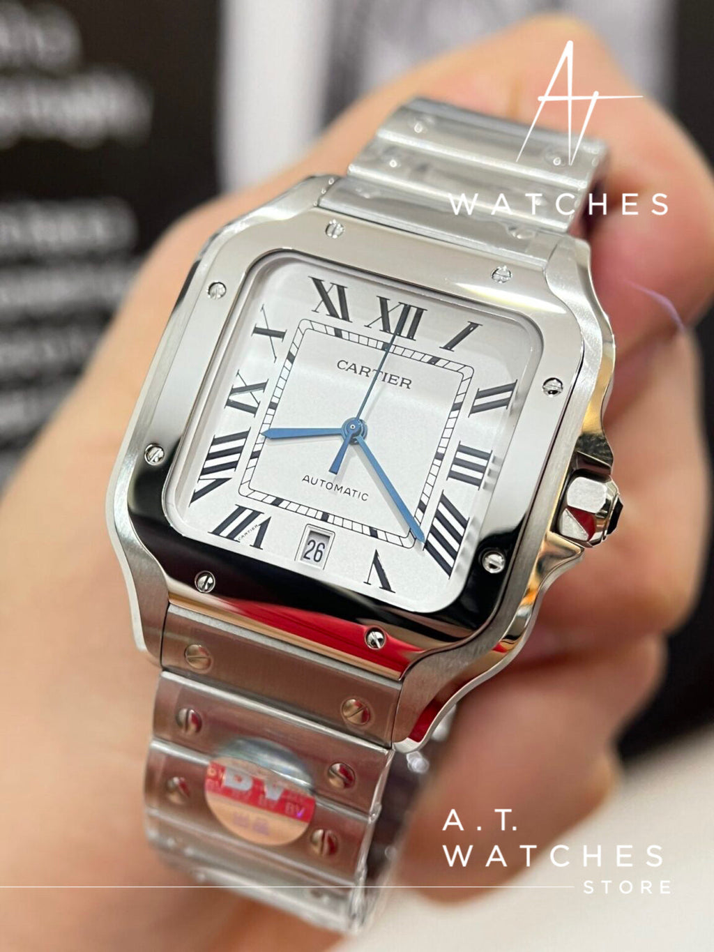 Cartier Santos de Super Clone Swiss Machine (41.9mm x 35.1mm)