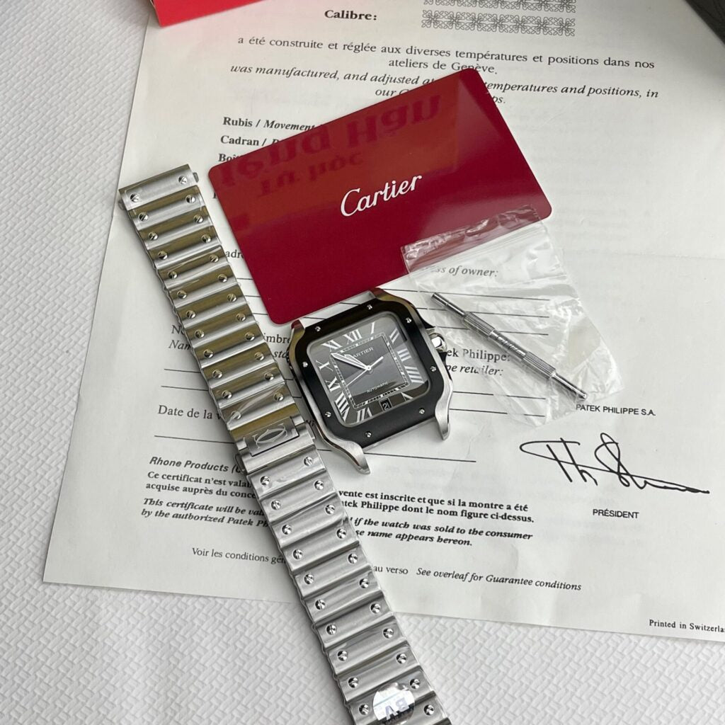 Cartier Santos Super Clone Swiss Machine (41.9mm x 35.1mm)