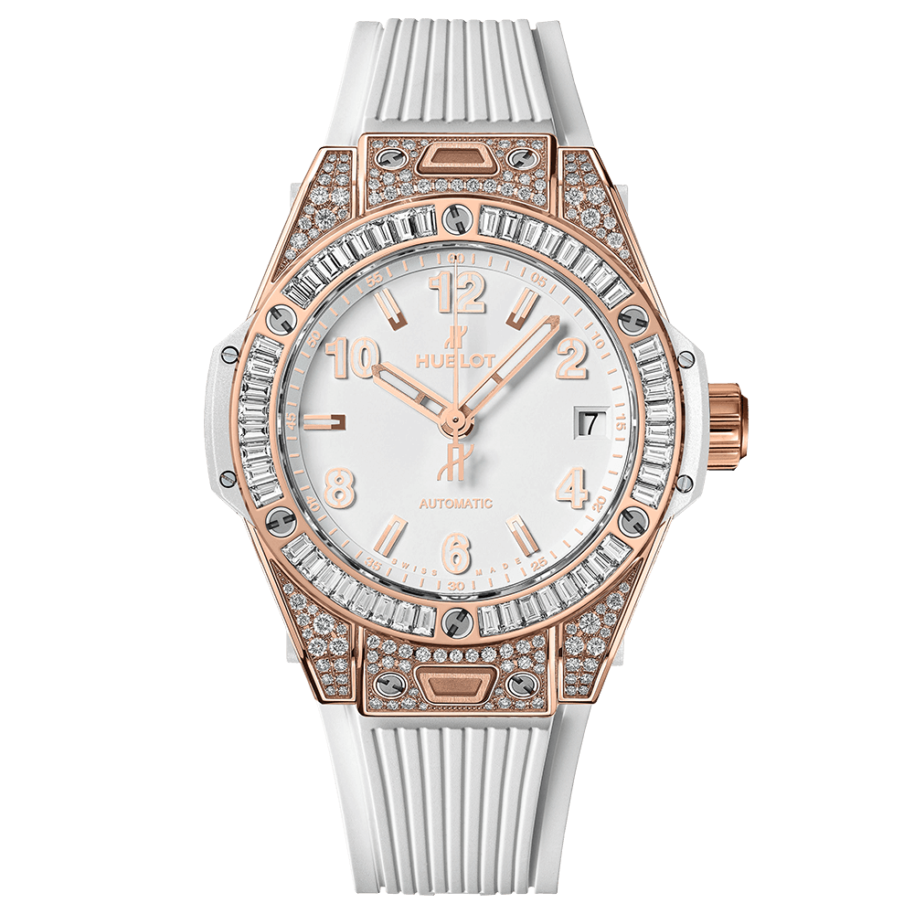 Hublot Big Bang One Click King Gold White Pavé Super Clone Swiss Machine