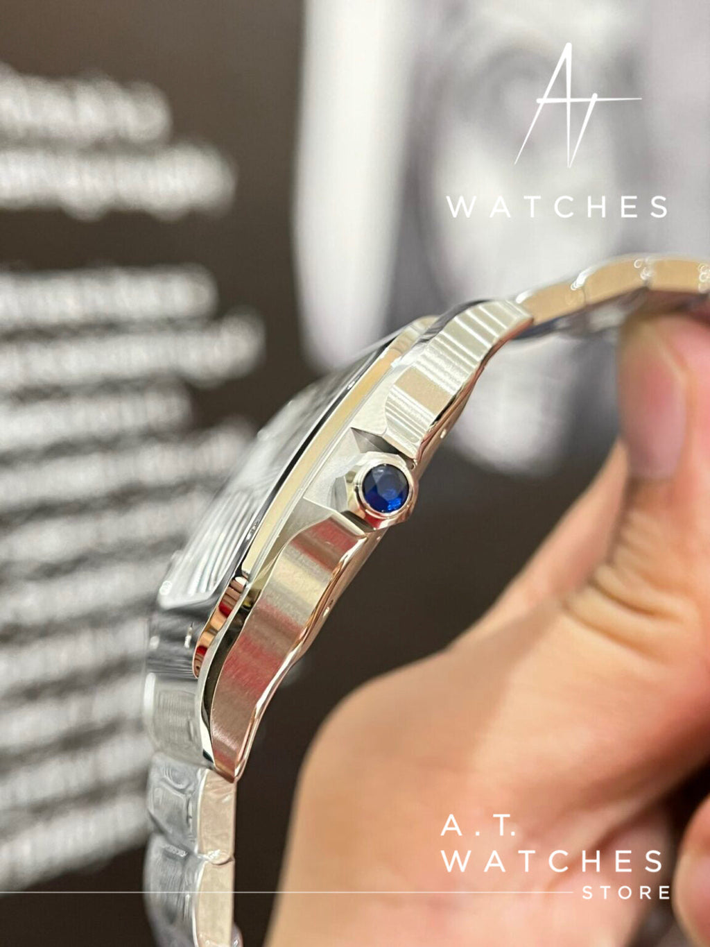 Cartier Santos de Super Clone Swiss Machine (41.9mm x 35.1mm)