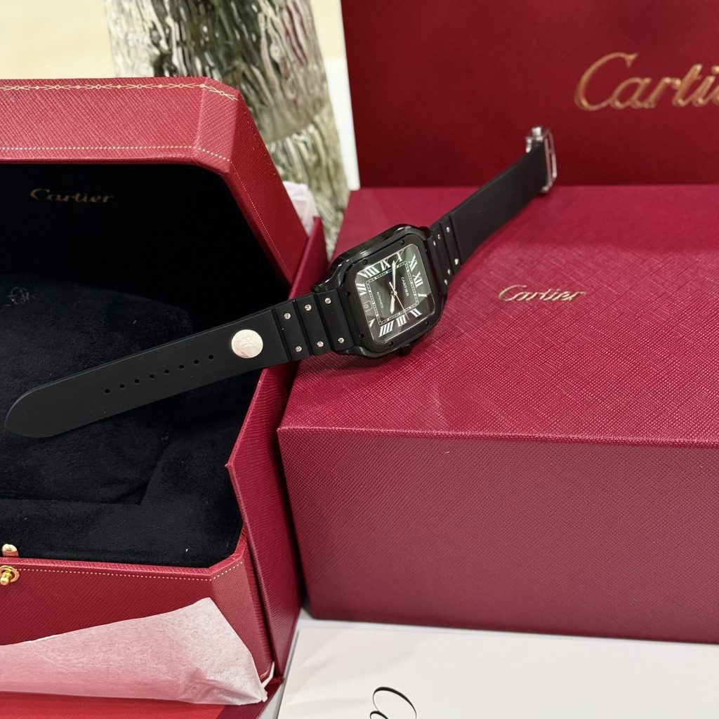 Cartier Santos Super Clone Swiss Machine  (41.9mm x 35.1mm)