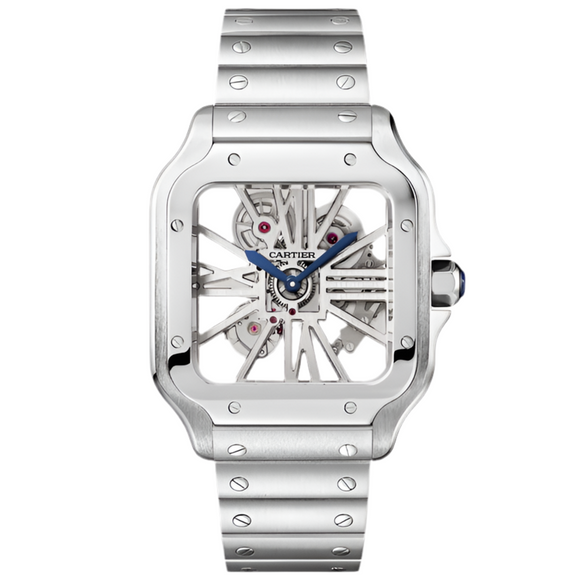 Cartier Santos Skeleton Super Clone Swiss Machine (41.9mm x35.1mm)