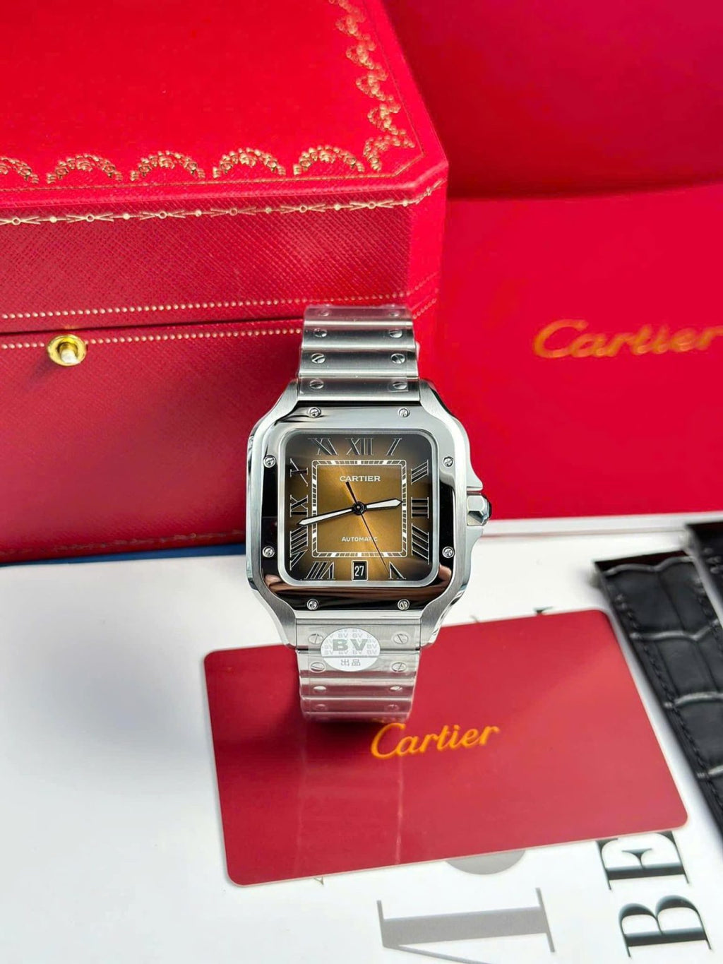 Cartier Santos Super Clone Swiss Machine (41.9mm x 35.1mm)