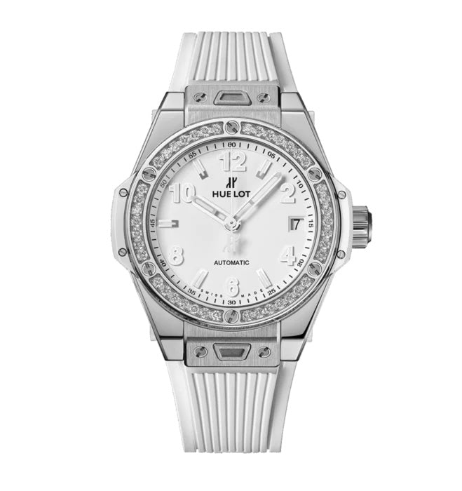 Hublot Big Bang One Click Steel White Diamonds Super Clone Swiss Machine