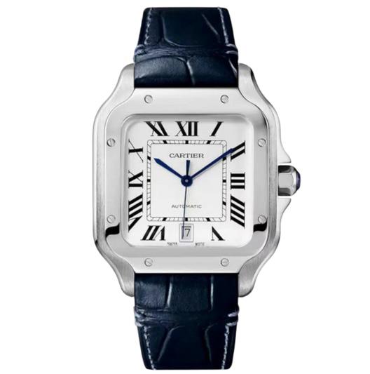 Cartier Santos leather Super Clone Swiss Machine (41.9mm x 35.1mm)