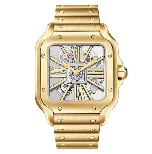 Cartier Santos Skeleton Super Clone Swiss Machine (41.9mm x 35.1mm)