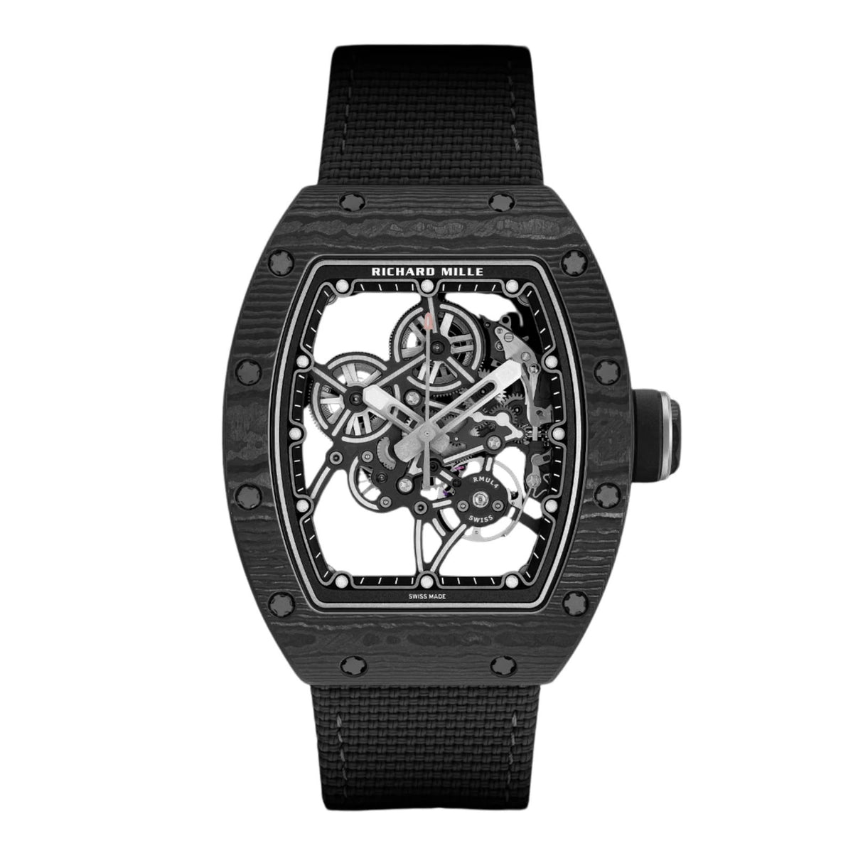 Richard Mille Rm 55-01 Carbon TPT Super clone Swiss Machine (47.30mm x 37.95mm)